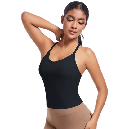Débardeur de Sport Long - Dos Croisé & Maintien Intégré