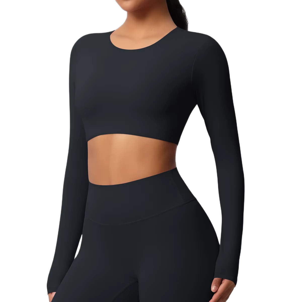 Crop Top Manches Longues - Confort & Seamless