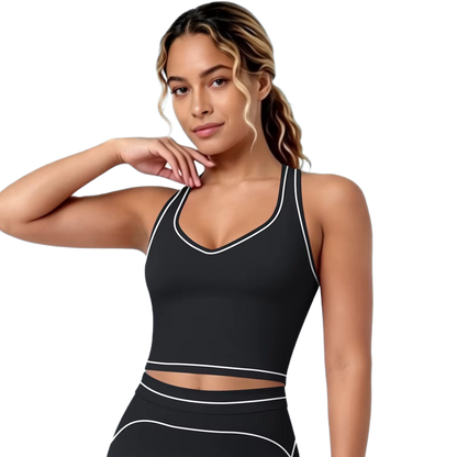 Brassière de Sport Liserés - Maintien Optimal