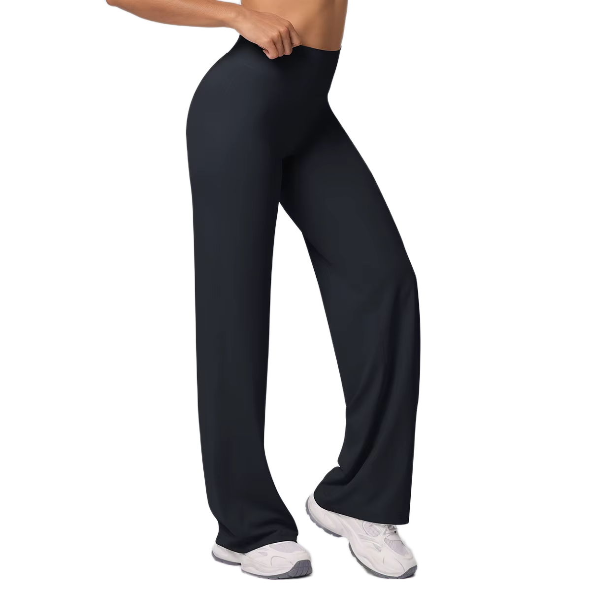 Pantalon Flare Taille Haute - Silhouette Allongée