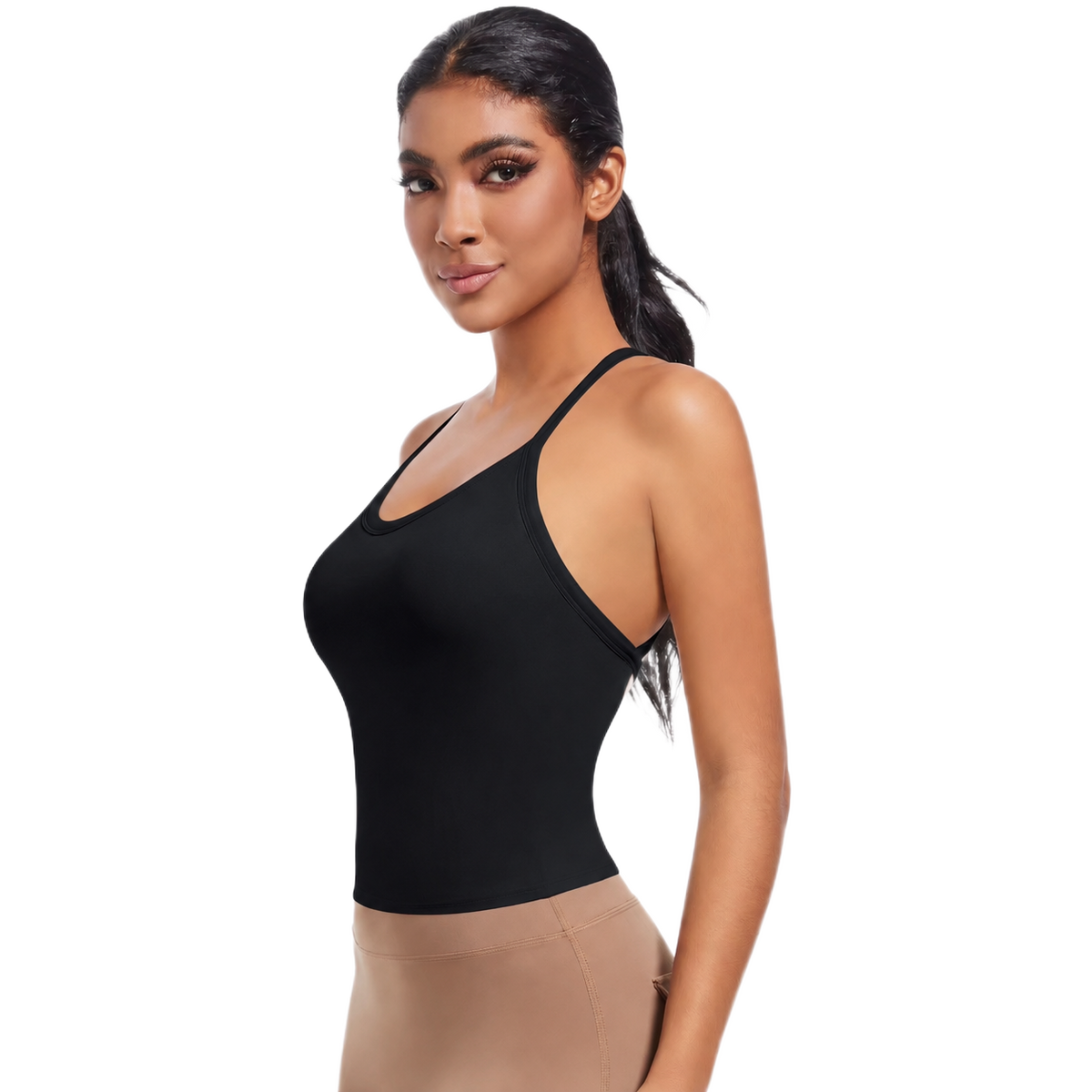 Débardeur de Sport Long - Dos Croisé & Maintien Intégré