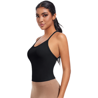 Débardeur de Sport Long - Dos Croisé & Maintien Intégré