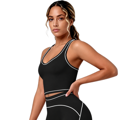 Brassière de Sport Liserés - Maintien Optimal