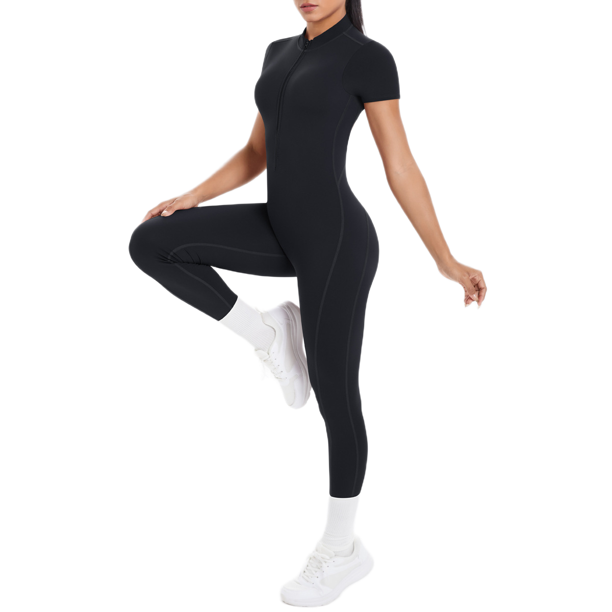 Combinaison Longue de Sport - Zip & Dos Nu