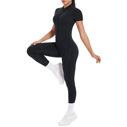 Combinaison Longue de Sport - Zip & Dos Nu