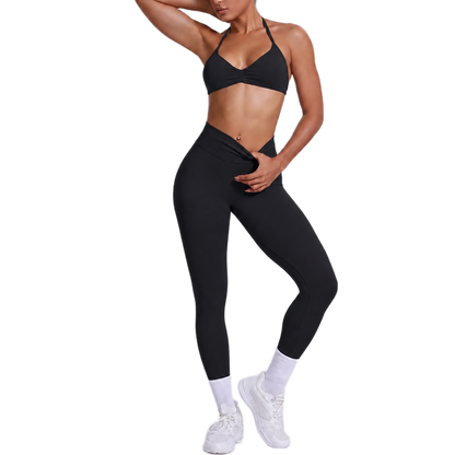 Ensemble Brassière Dos Nu & Legging Taille Haute