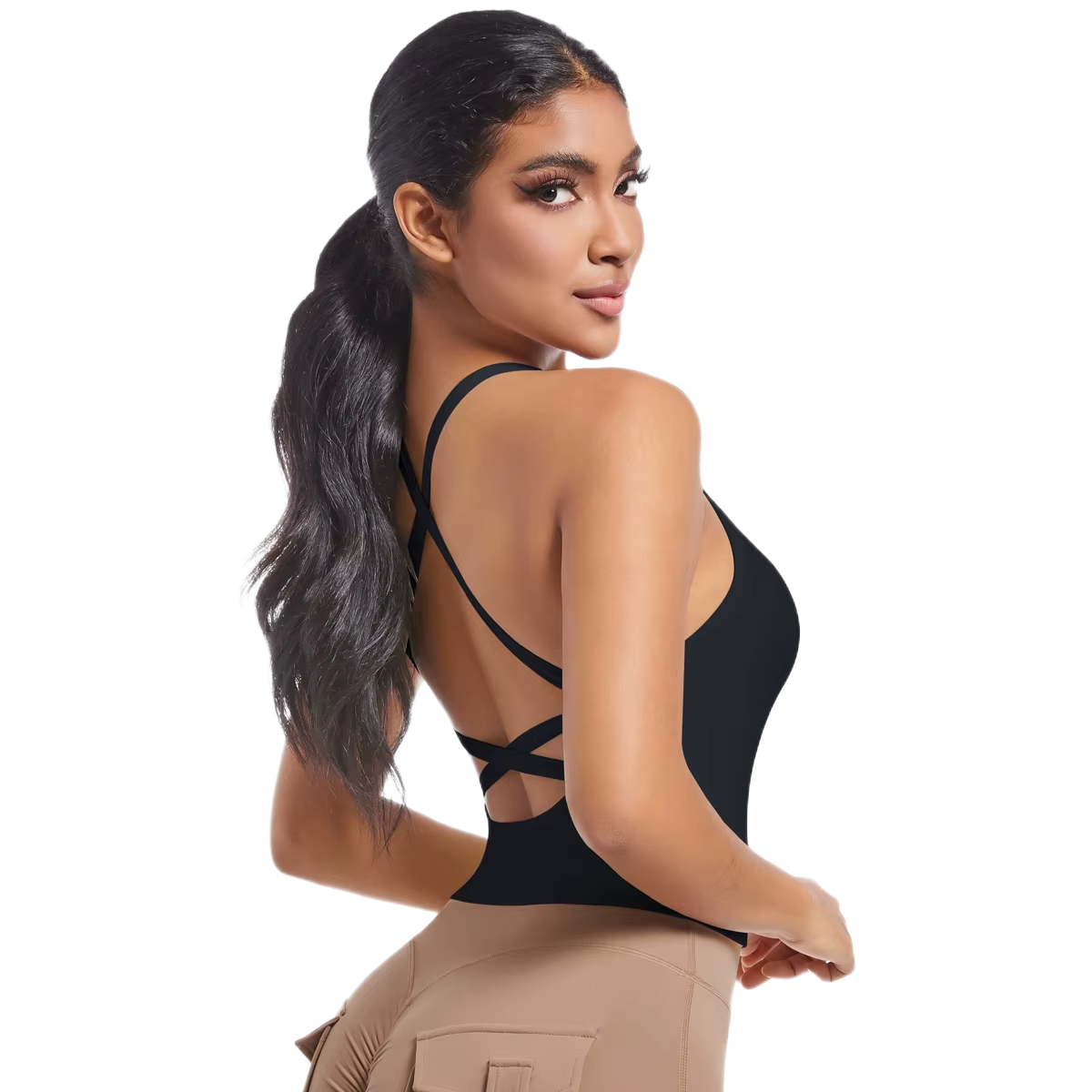 Débardeur de Sport Long - Dos Croisé & Maintien Intégré