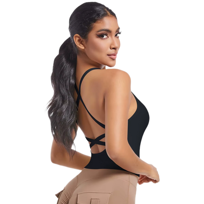 Débardeur de Sport Long - Dos Croisé & Maintien Intégré
