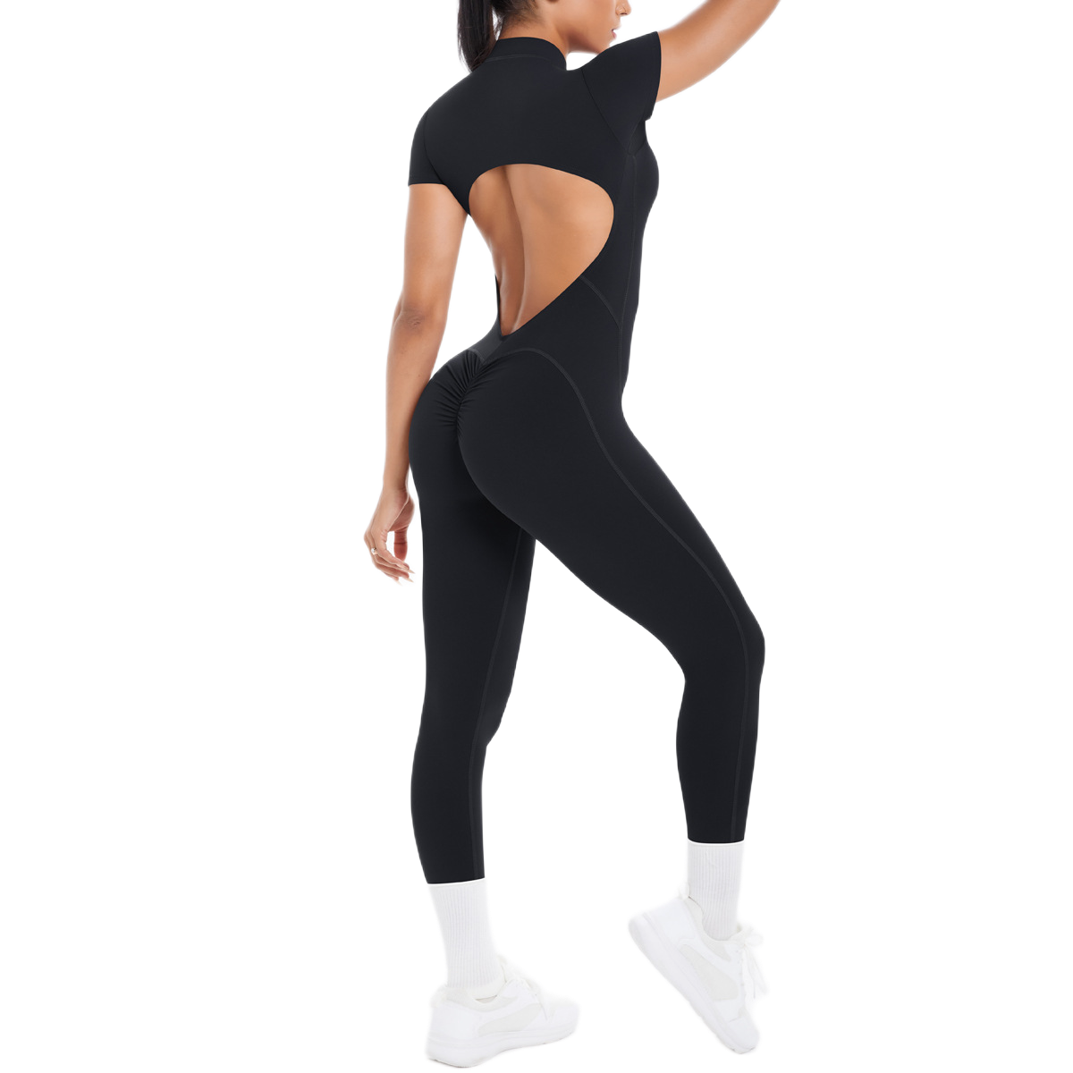 Combinaison Longue de Sport - Zip & Dos Nu