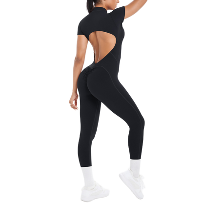 Combinaison Longue de Sport - Zip & Dos Nu