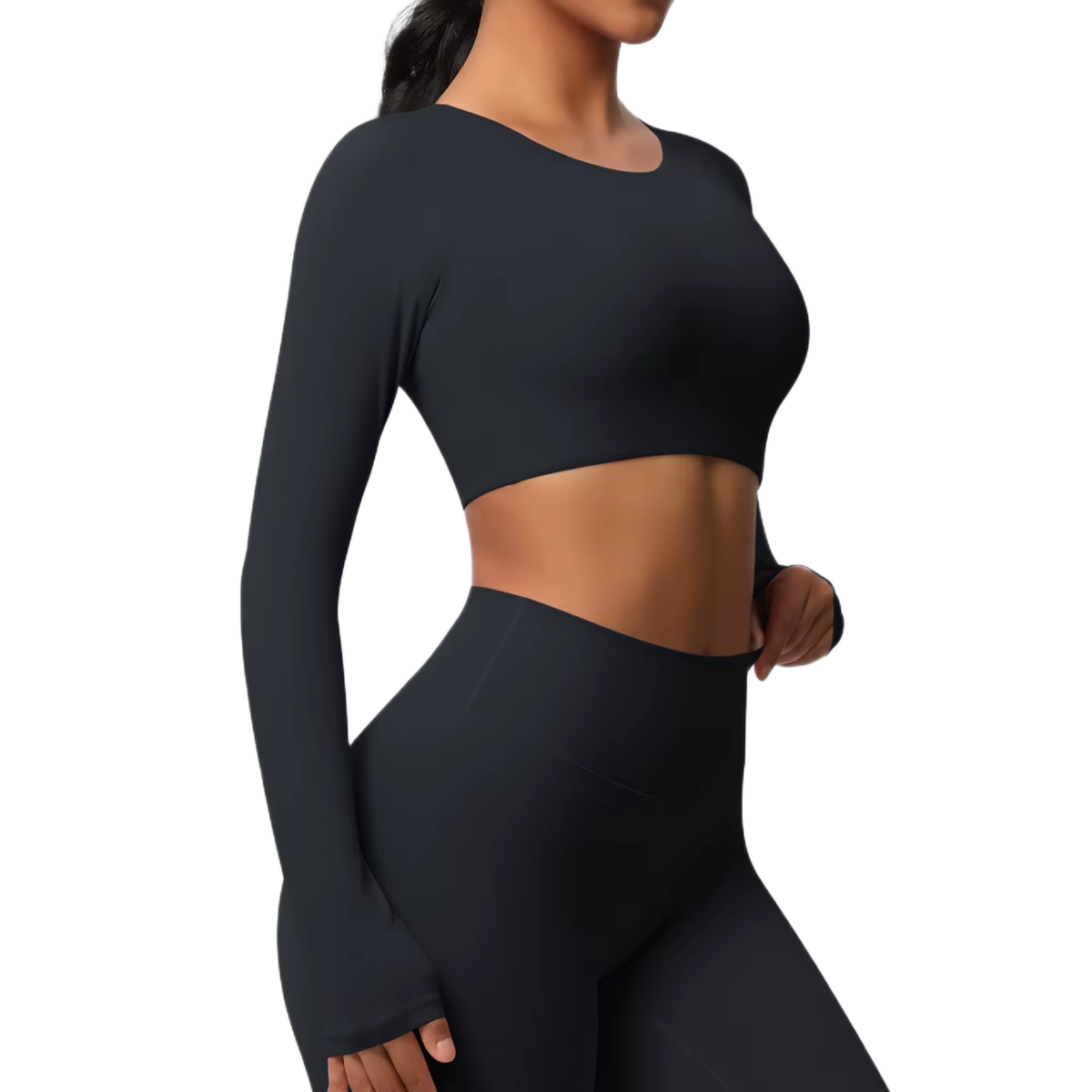 Crop Top Manches Longues - Confort & Seamless