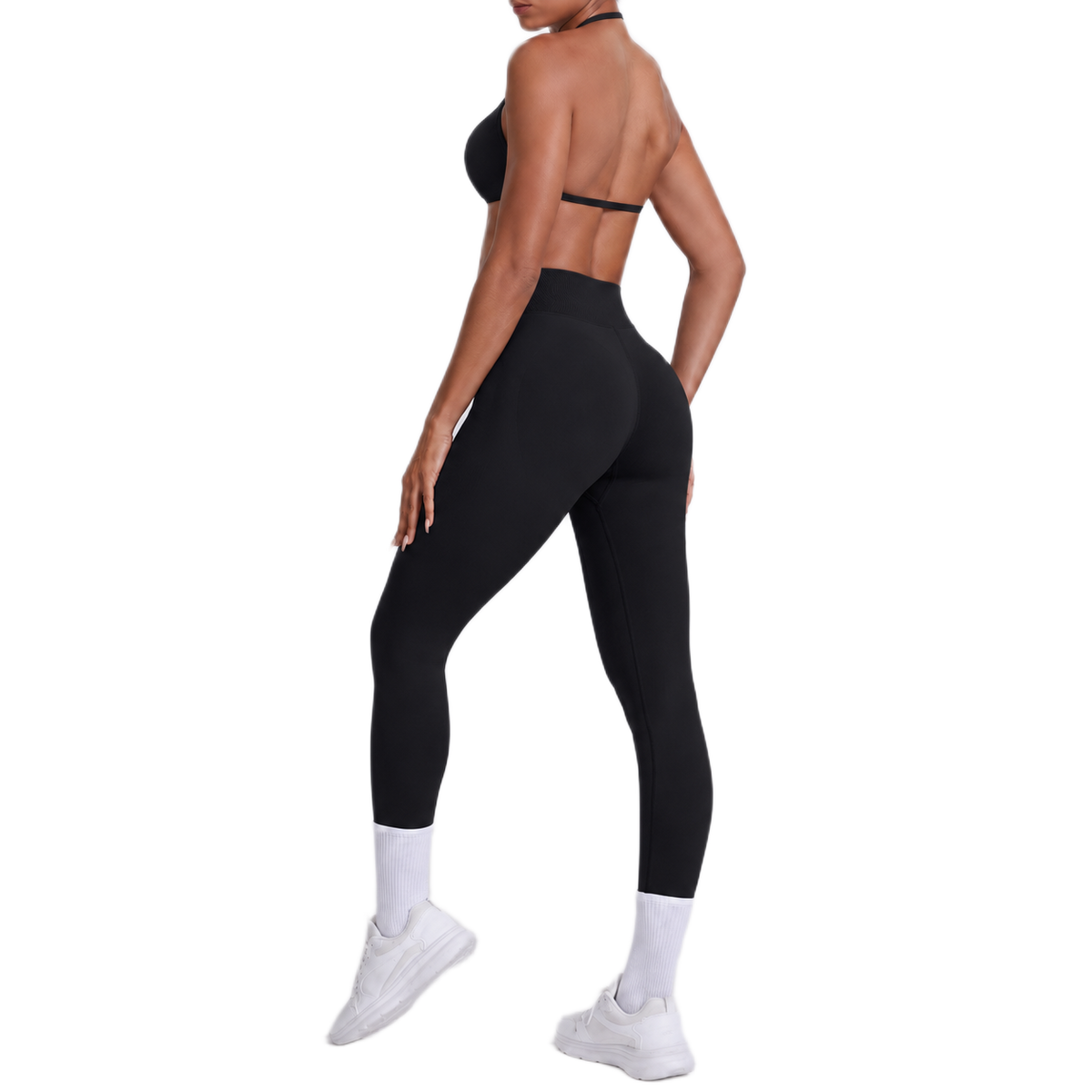 Ensemble Brassière Dos Nu & Legging Taille Haute