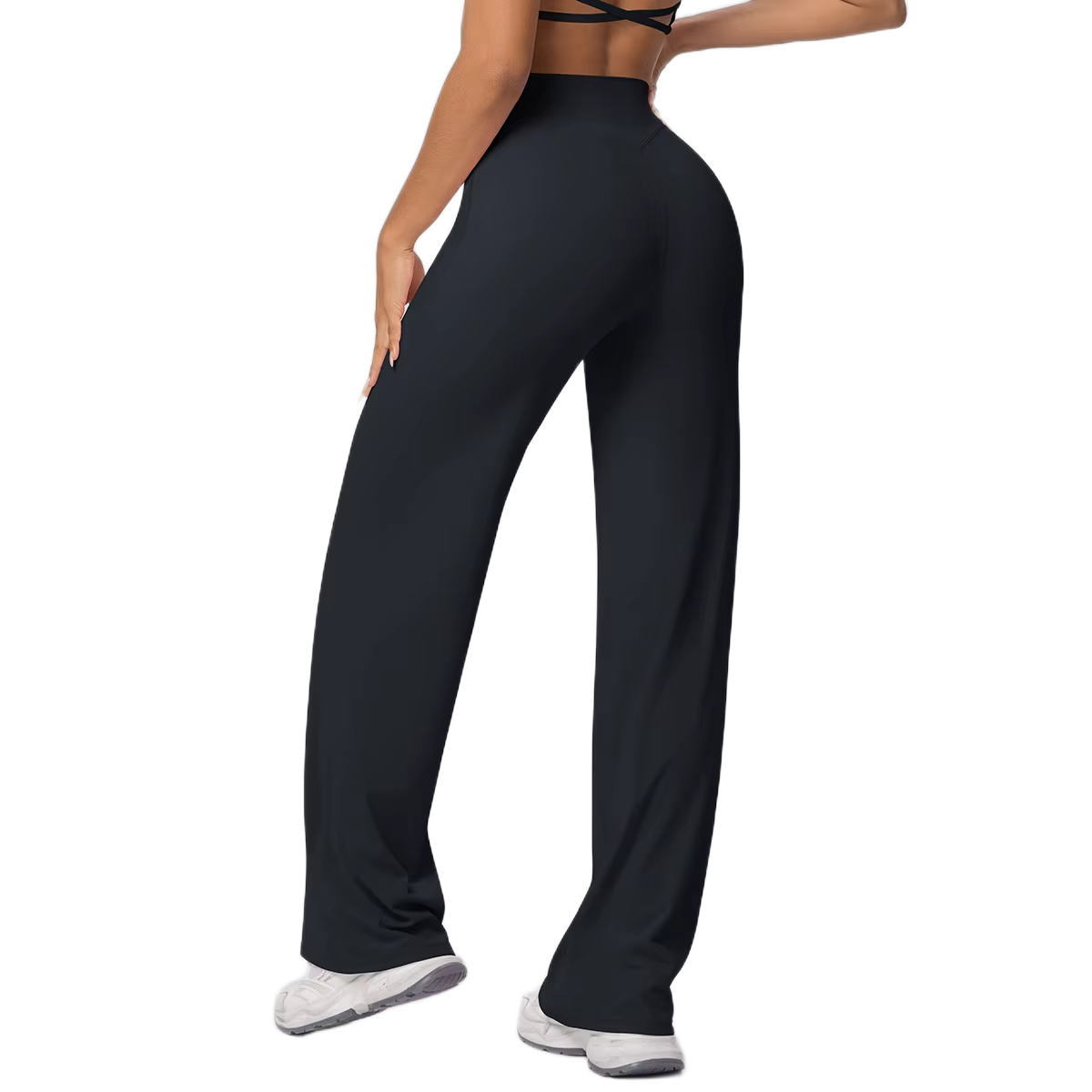 Pantalon Flare Taille Haute - Silhouette Allongée