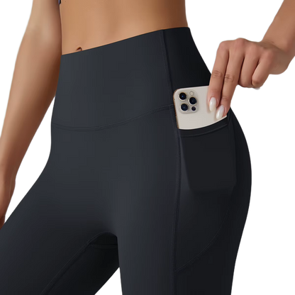 Legging Taille Haute avec Poches - Effet Seconde Peau