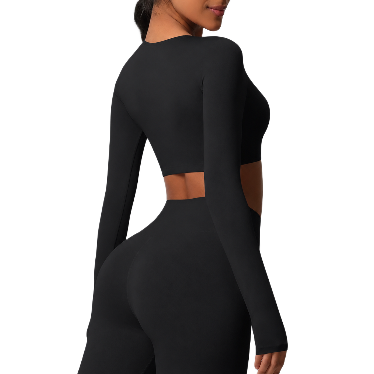 Crop Top Manches Longues - Confort & Seamless