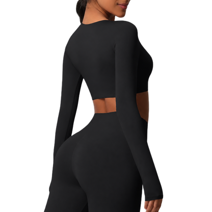 Crop Top Manches Longues - Confort & Seamless