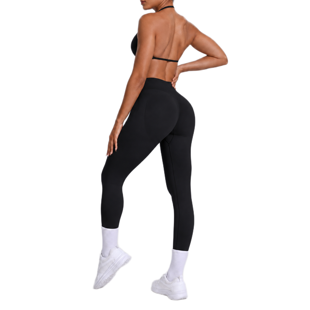 Ensemble Brassière Dos Nu & Legging Taille Haute