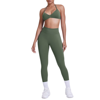 Ensemble Brassière Dos Nu & Legging Taille Haute
