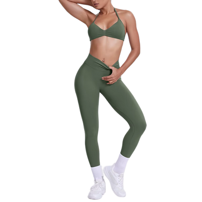 Ensemble Brassière Dos Nu & Legging Taille Haute