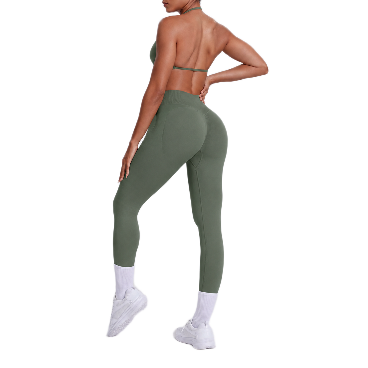 Ensemble Brassière Dos Nu & Legging Taille Haute