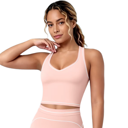 Brassière de Sport Liserés - Maintien Optimal