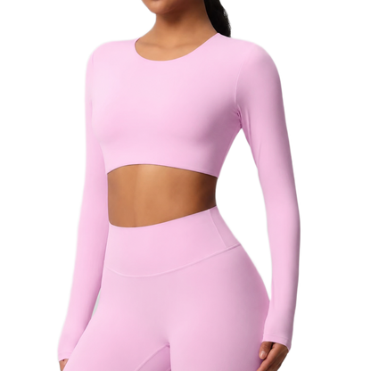 Crop Top Manches Longues - Confort & Seamless