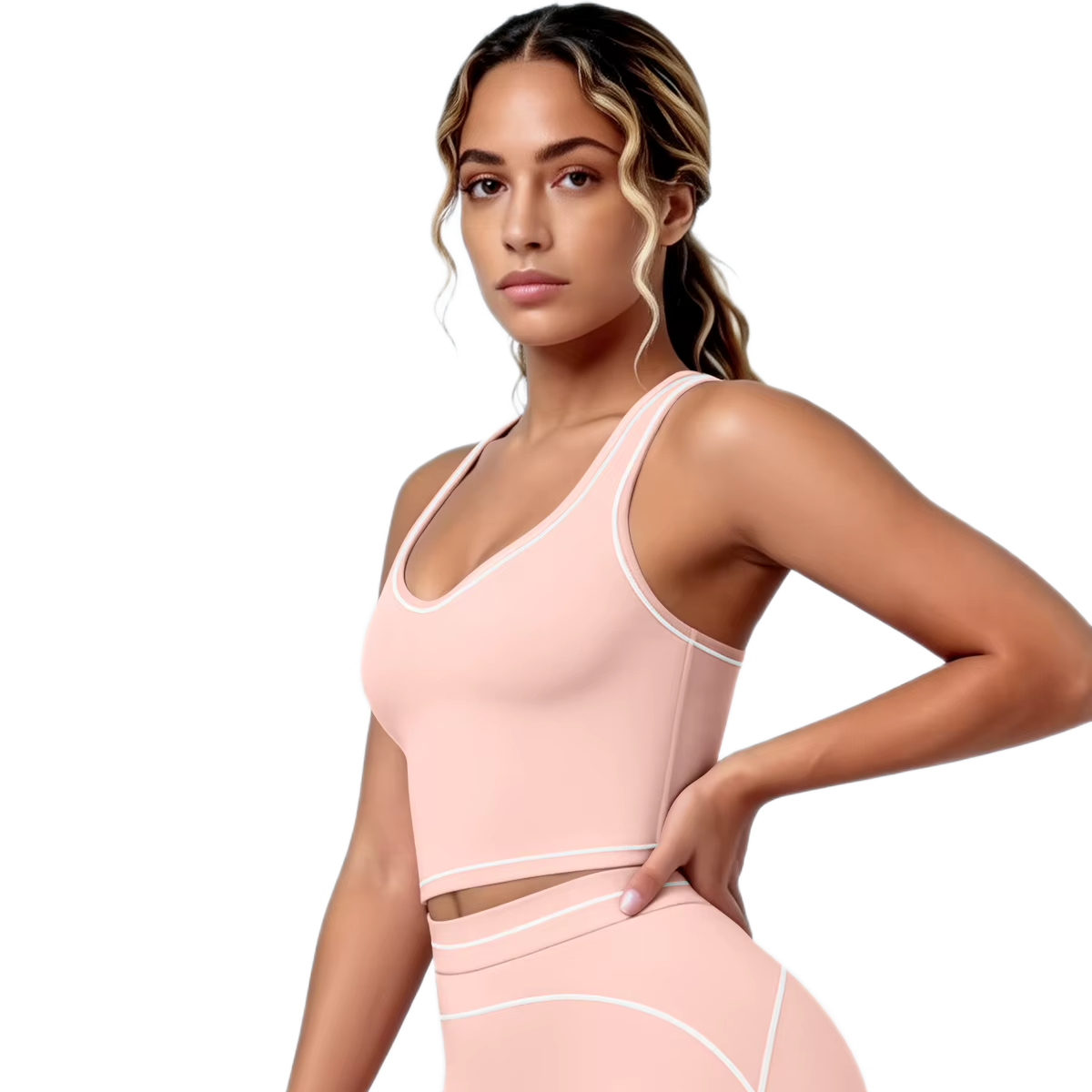 Brassière de Sport Liserés - Maintien Optimal