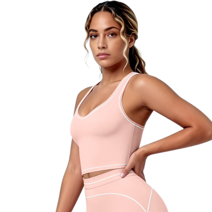 Brassière de Sport Liserés - Maintien Optimal