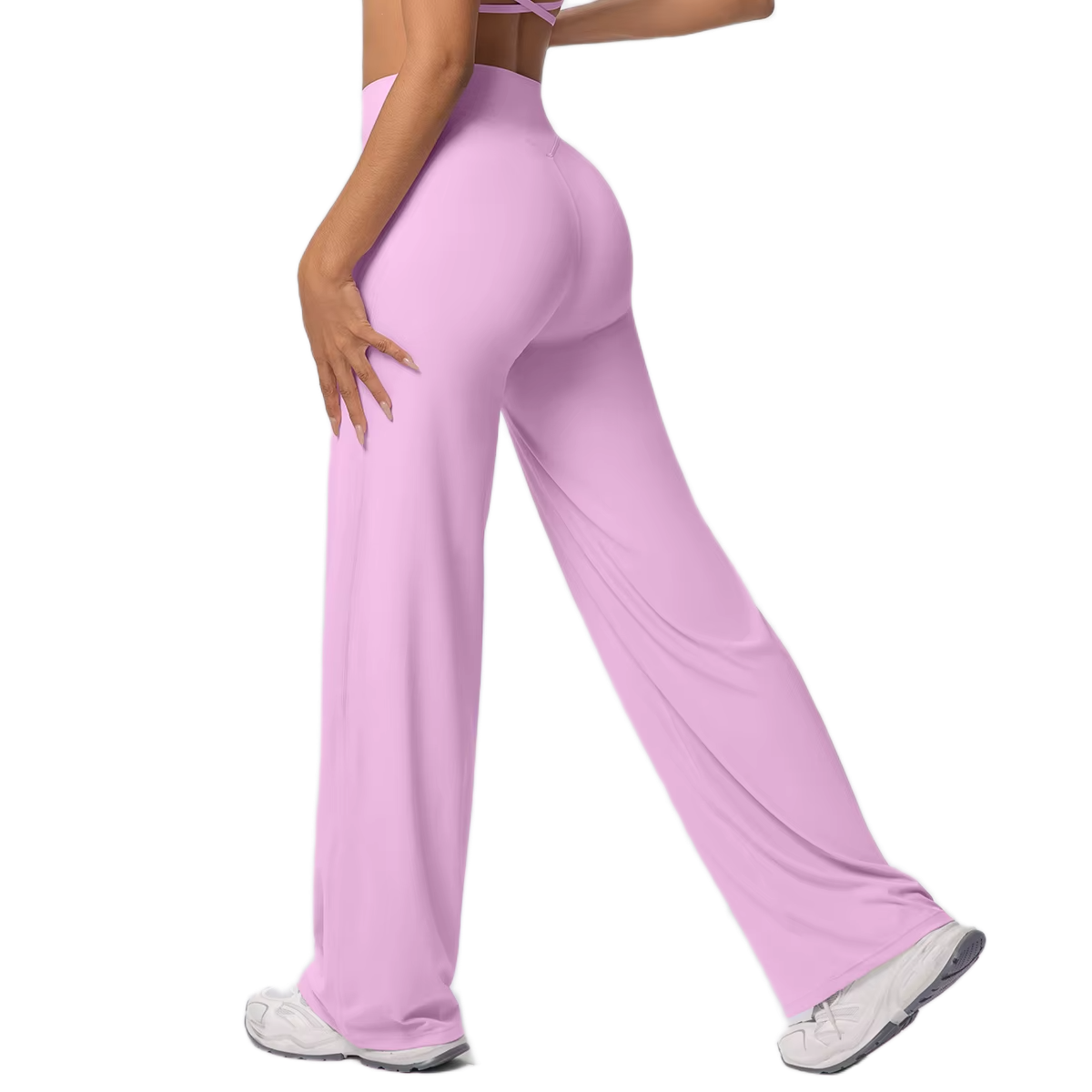 Pantalon Flare Taille Haute - Silhouette Allongée