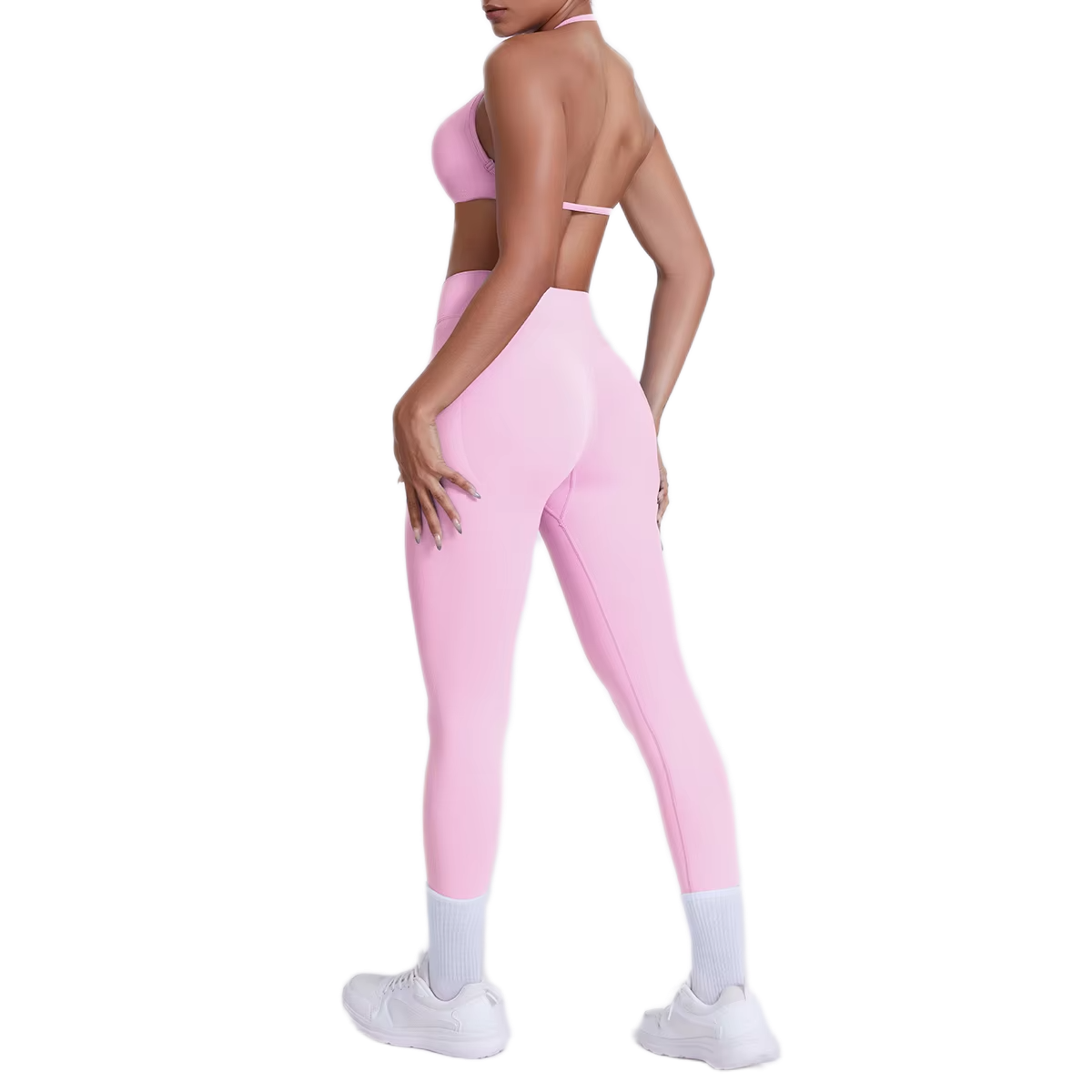Ensemble Brassière Dos Nu & Legging Taille Haute