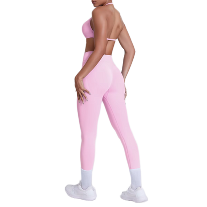 Ensemble Brassière Dos Nu & Legging Taille Haute