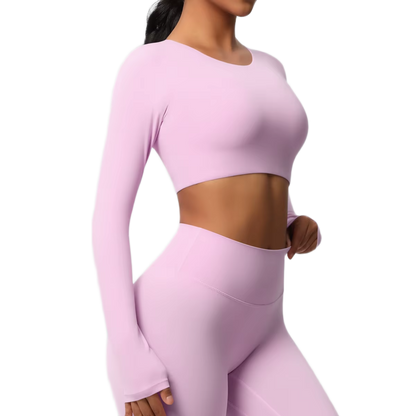 Crop Top Manches Longues - Confort & Seamless