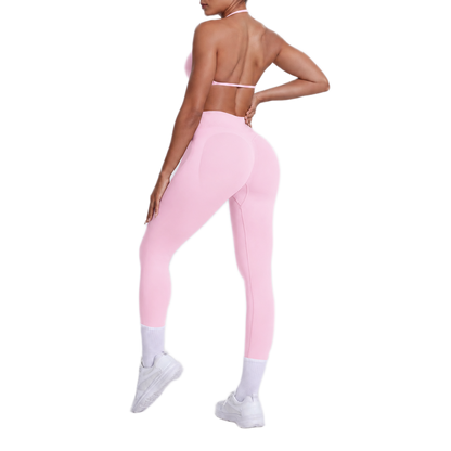 Ensemble Brassière Dos Nu & Legging Taille Haute
