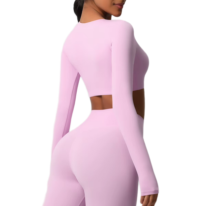 Crop Top Manches Longues - Confort & Seamless