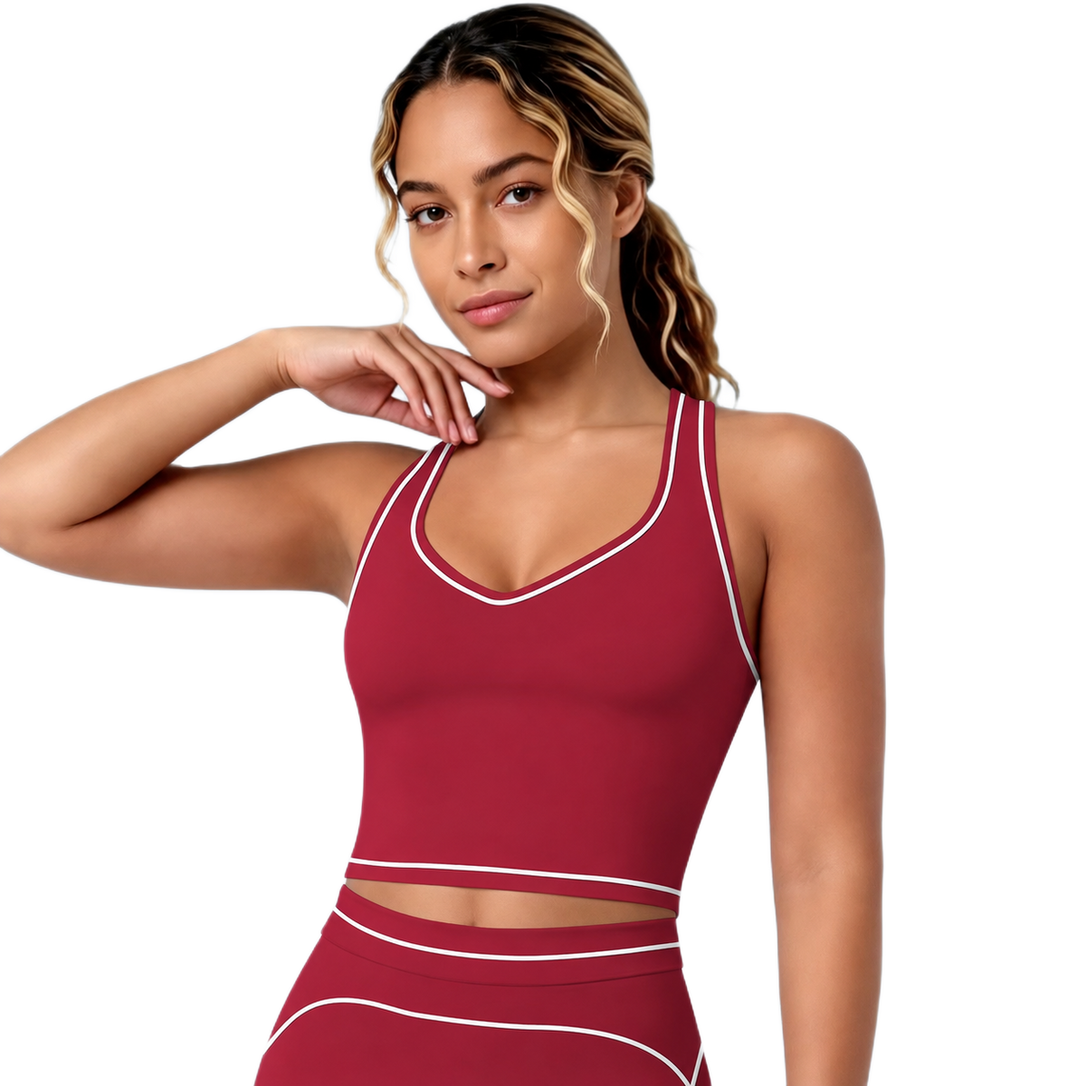 Brassière de Sport Liserés - Maintien Optimal