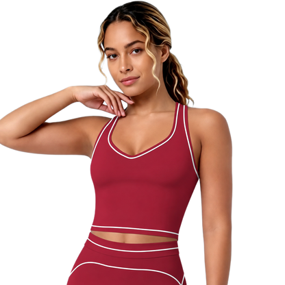 Brassière de Sport Liserés - Maintien Optimal