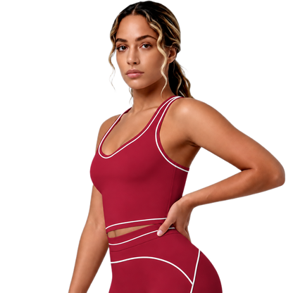 Brassière de Sport Liserés - Maintien Optimal