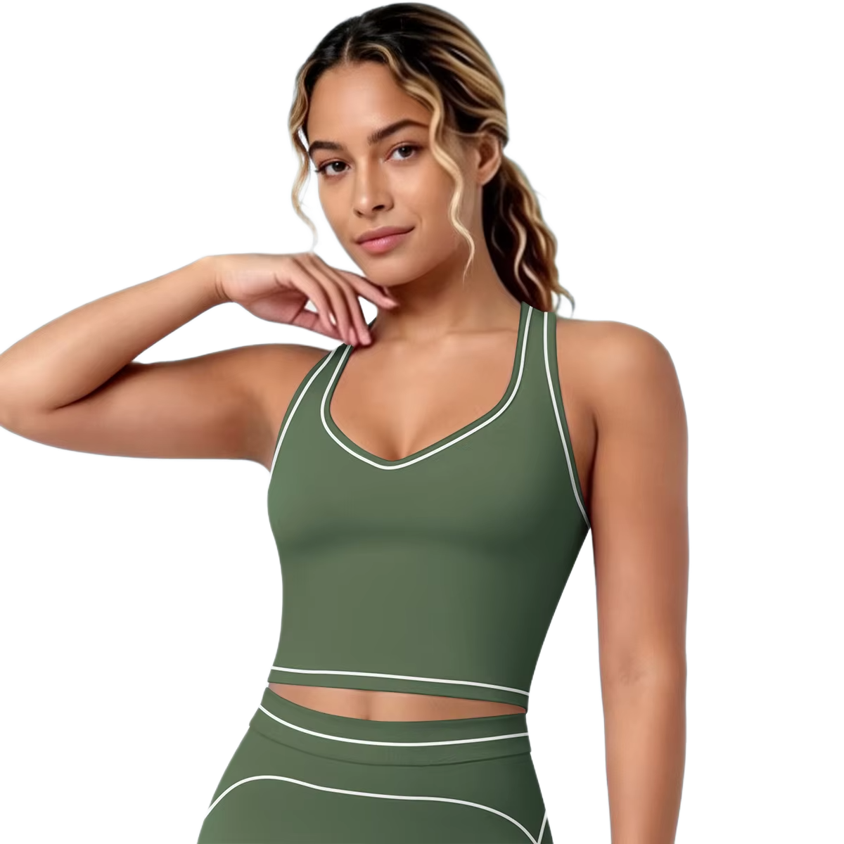 Brassière de Sport Liserés - Maintien Optimal