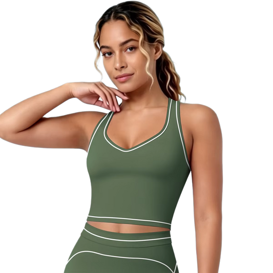 Brassière de Sport Liserés - Maintien Optimal