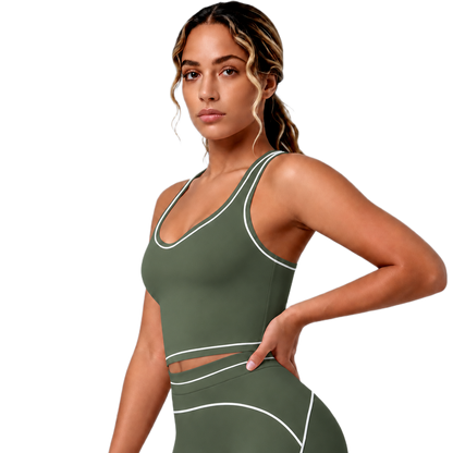 Brassière de Sport Liserés - Maintien Optimal