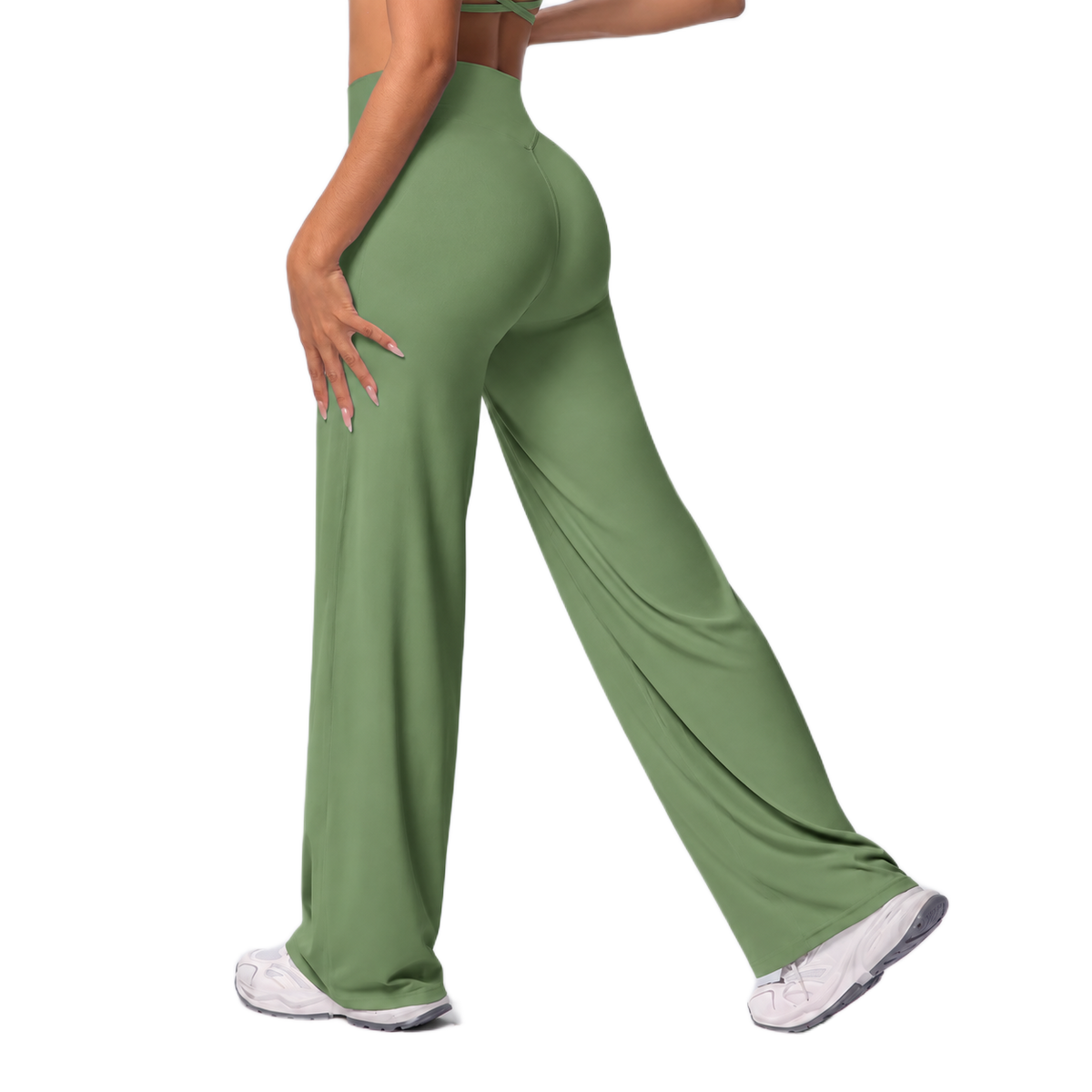 Pantalon Flare Taille Haute - Silhouette Allongée