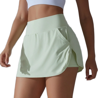 Short-Jupe de Sport Taille Haute – Confort & Élégance