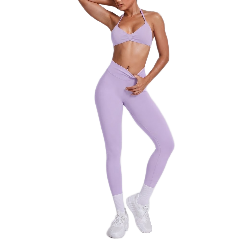 Ensemble Brassière Dos Nu & Legging Taille Haute