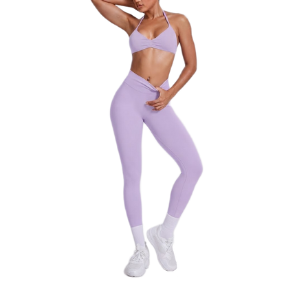 Ensemble Brassière Dos Nu & Legging Taille Haute