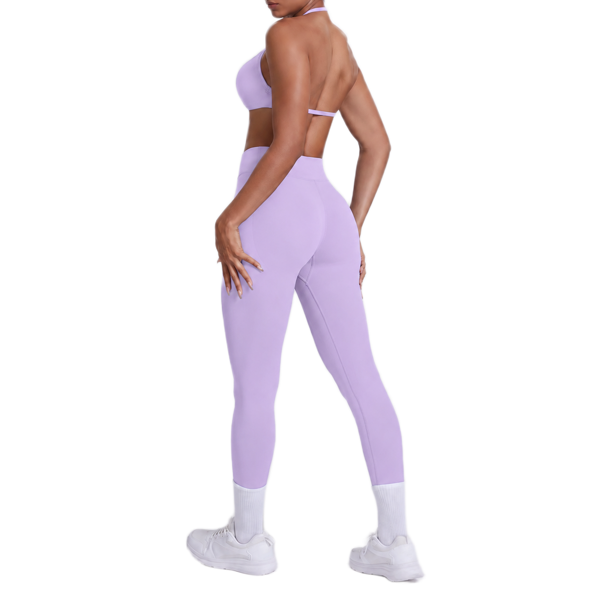 Ensemble Brassière Dos Nu & Legging Taille Haute