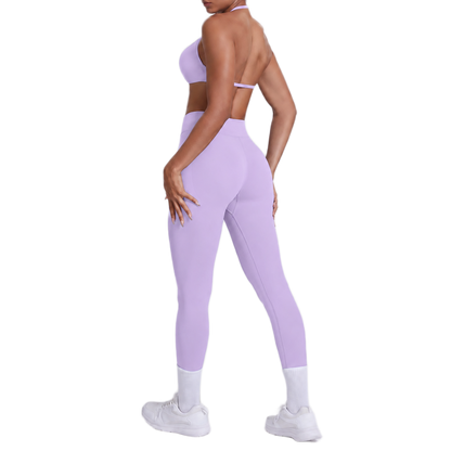 Ensemble Brassière Dos Nu & Legging Taille Haute